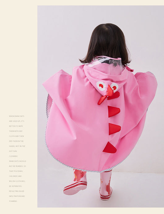 Impermeable Infantil Tipo Capa con Diseño de Dinosaurio - Image 15