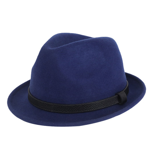 Sombrero Caballero Británico de Lana Pura con Ala Corta Enrollada - Otoño e Invierno - Image 16