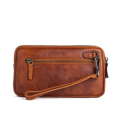 Billetera Vertical de Cuero Genuino Primera Capa Diseño Cuadrado para Hombre - Image 16