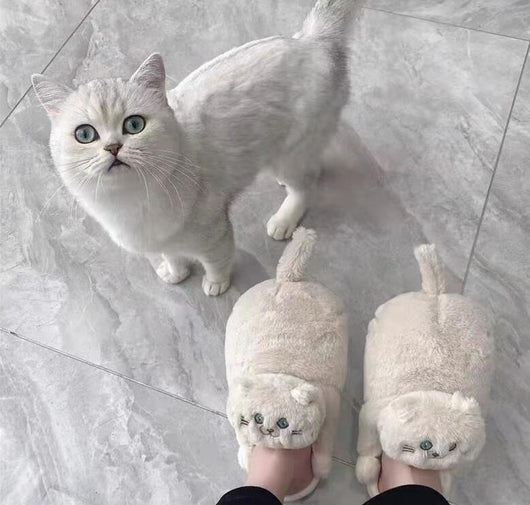 Pantuflas Gato Cálidas con Diseño Realista y Suela Antideslizante - Image 5