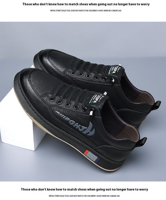 Zapatos de Cuero Casual Transpirables para Hombre - Diseño Versátil - Image 15