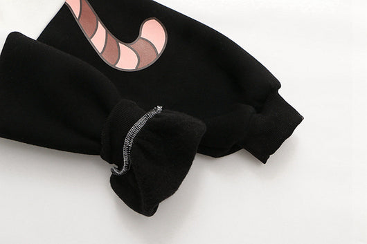 Sudadera Universitaria Gato Cartoon con Capucha y Forro de Terciopelo - Image 27