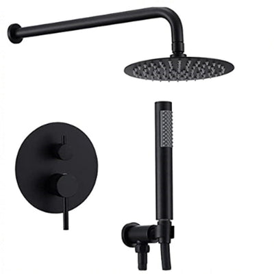 Conjunto de Ducha Empotrada Negra con Control de Temperatura - Image 20