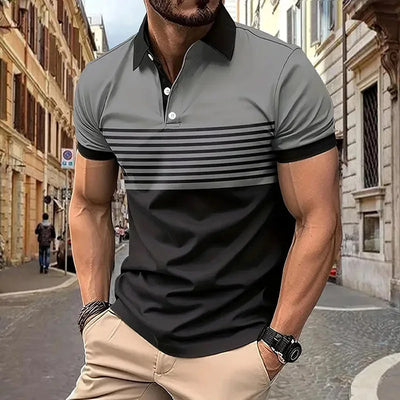 Camiseta Casual de Manga Corta para Hombre - Diseño Versátil - Image 34