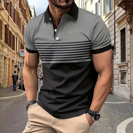 Camiseta Casual de Manga Corta para Hombre - Diseño Versátil - Image 34