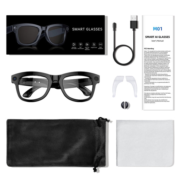 Gafas Inteligentes con Cámara HD y Traducción por IA