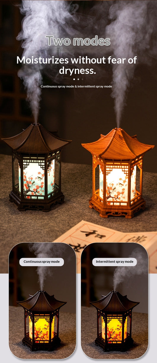 Humidificador Mini Estilo Asiático con Salida de Niebla Ultrasónica para Dormitorio - Image 12