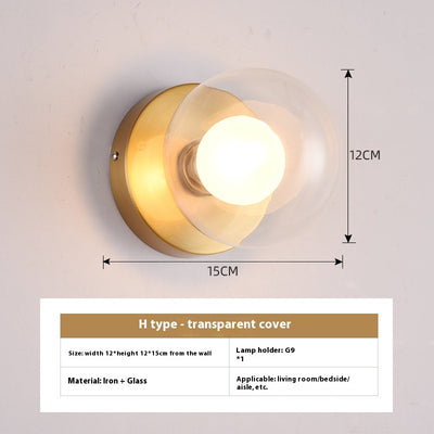 Lámpara Minimalista de Cristal para Mesita de Noche - Image 14