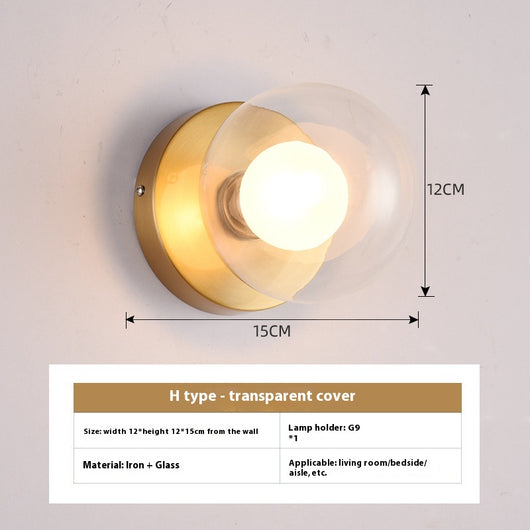 Lámpara Minimalista de Cristal para Mesita de Noche - Image 14