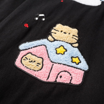 Camiseta Manga Larga Holgada con Bordado Cartoon Americano - Image 16