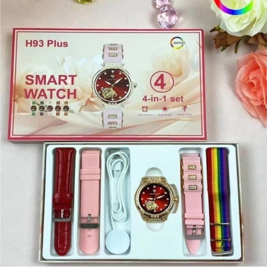 Smartwatch Redondo para Mujer con Monitor de Frecuencia Cardíaca