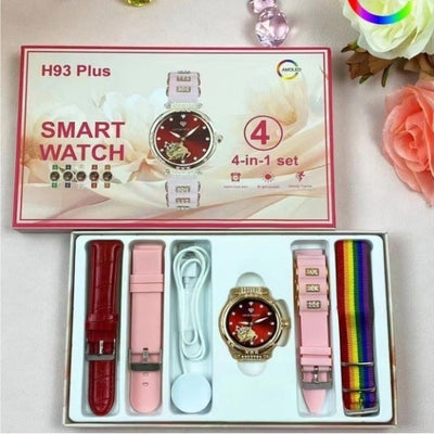 Smartwatch Redondo para Mujer con Monitor de Frecuencia Cardíaca
