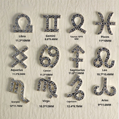 Accesorios de Uñas Astrológicos con Diamantes Incrustados - Image 2