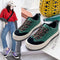 Tenis de Cuero Genuino para Mujer con Plataforma - Diseño Casual y Moderno