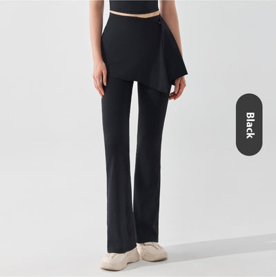 Pantalón Deportivo Dos Piezas Desmontable Cintura Alta y Falda Capri Efecto Nude - Image 5