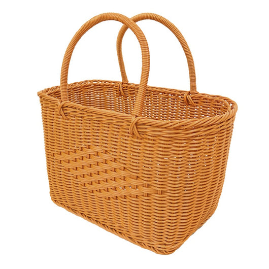 Canasta Tejida de Ratán para Compras, Frutas y Flores - Image 5