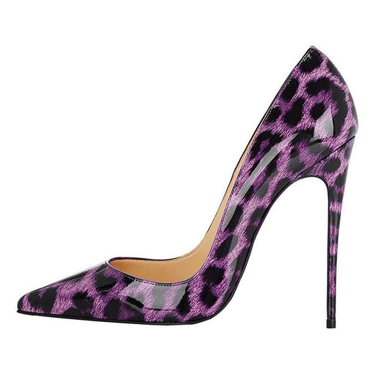 Zapatos de Tacón Alto Punta Afilada con Textura Animal para Mujer - Image 9