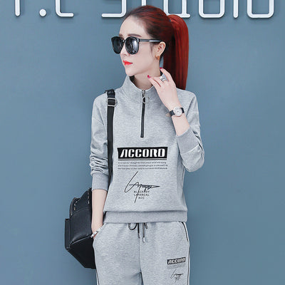Conjunto Deportivo Mujer Suéter Ajustado Cuello Alto Dos Piezas - Image 7
