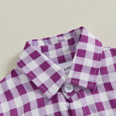 Camisa Infantil a Cuadros para Primavera y Otoño - Image 6