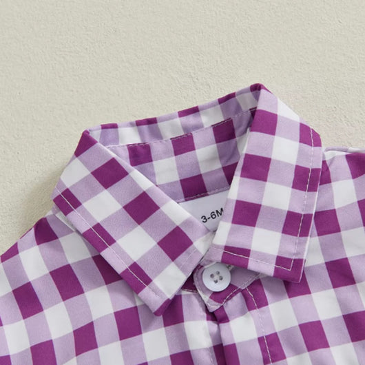 Camisa Infantil a Cuadros para Primavera y Otoño - Image 6