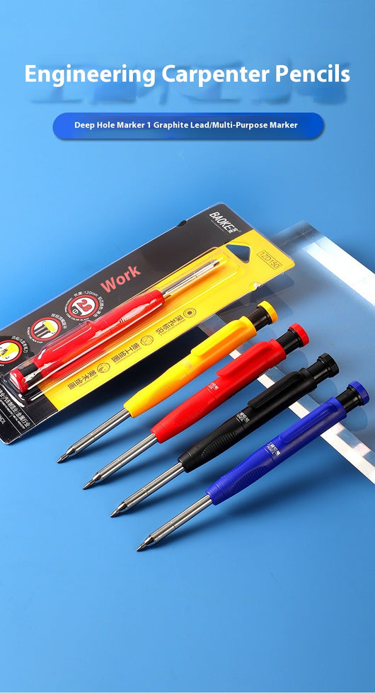 Lápiz de Carpintero Profesional con Cabeza Metálica y Mina Profunda de 28mm - Image 22