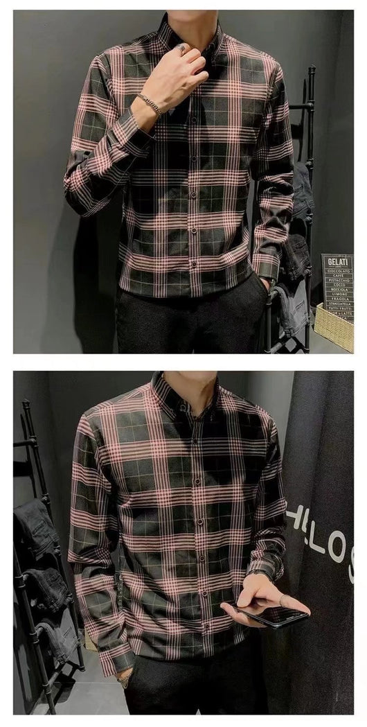 Chaqueta Camisa Slim Fit Coreana - Estilo Trendy para Hombre - Image 15