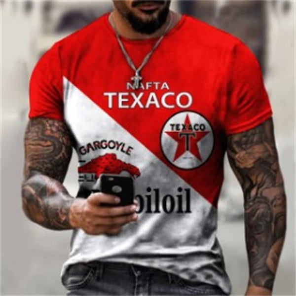 Camiseta Estampada de Manga Corta para Hombre - Diseño Digital