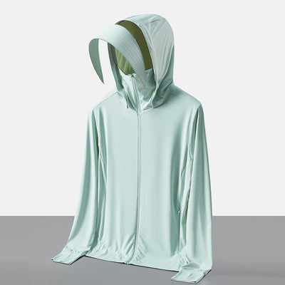 Ropa Protectora Solar con Cobertura Facial Desmontable - Protección UV Ice Silk - Image 14