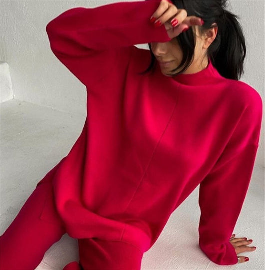 Conjunto de Sudadera Suelta y Pantalón Casual para Mujer - Image 18
