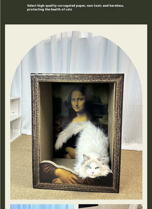Marco Foto Gato Mona Lisa con Rascador Integrado - Image 18