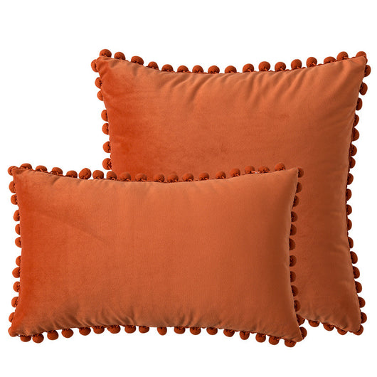 Funda de Almohada Terciopelo con Bolas de Pelaje - Image 17