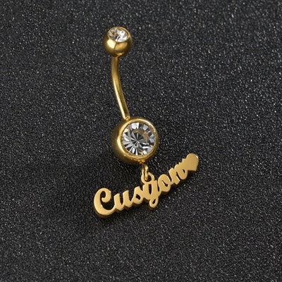Piercing Ombligo Alfabeto Inglés en Circonita - Image 10