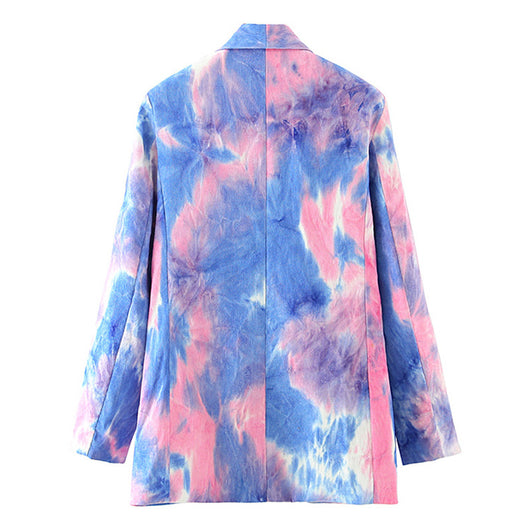 Saco Cruzado Tie-Dye en Poliéster - Diseño Moderno y Versátil - Image 3