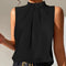 Chaleco Negro Casual Ajustado sin Mangas para Verano