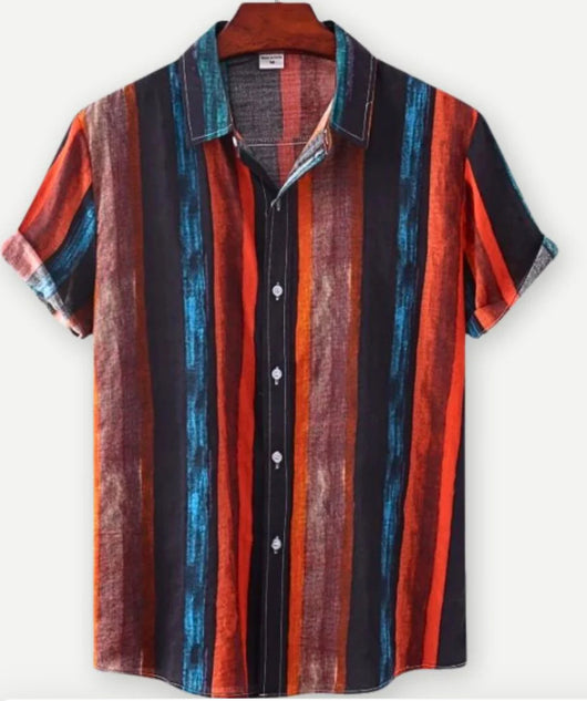 Camisa Hawaiana de Manga Corta con Solapa - Image 6