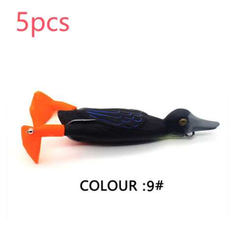 Señuelo Pato Flotante 9.5cm con Aletas Giratorias - Cebo Realista - Image 25