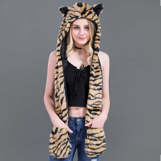 Conjunto Infantil 3 en 1: Gorro, Bufanda y Guantes con Diseño Animal de Peluche - Image 20
