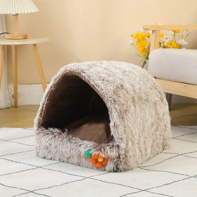 Casa Cama para Gatos Semicerrada Térmica Comprimible - Image 10