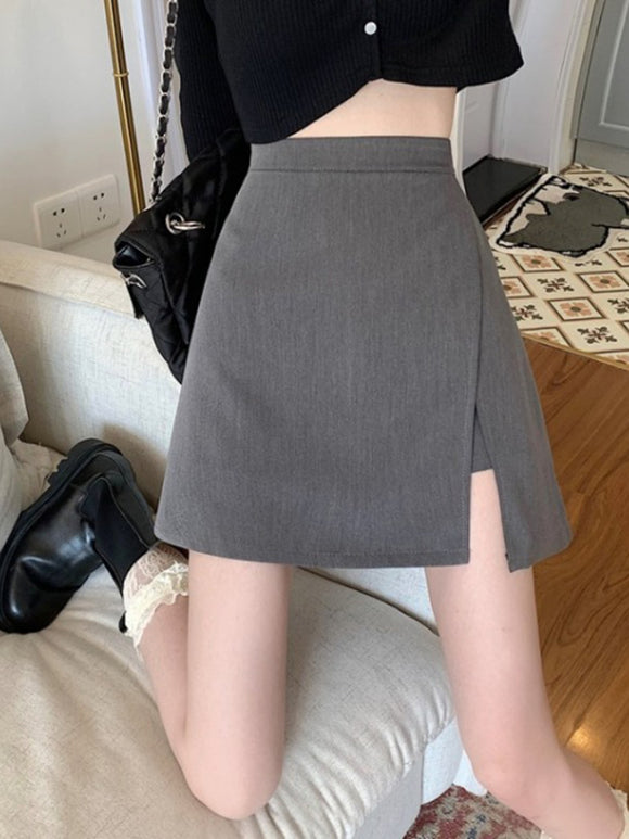 Falda Bolsa Slim Cintura Alta Ajustada