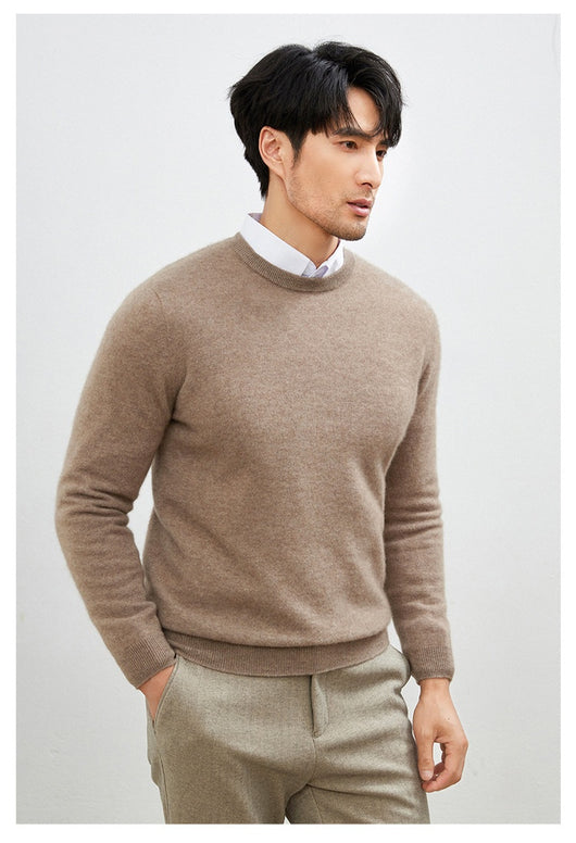 Suéter Grueso Business Casual de Manga Larga para Hombre - Otoño e Invierno - Image 24
