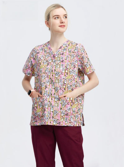 Uniforme Quirúrgico Unisex en Algodón Poliéster Estampado - Image 5