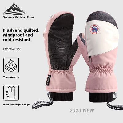 Guantes de Snowboard para Mujer Impermeables con Pantalla Táctil y Forro Térmico - Image 2