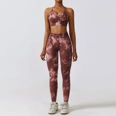 Traje de Yoga Estampado Camuflaje sin Costuras - Image 7