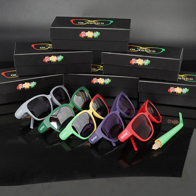 Gafas de Sol Ahumadas con Tubo Guardador de Cuernos - Image 18