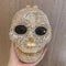 Organizador de Cena con Diseño de Calavera de Diamante para Mujer