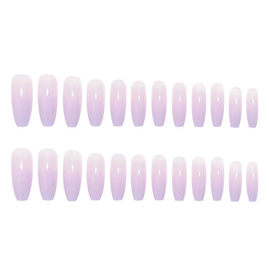 Parches de Uñas Degradado Púrpura - Diseño Adhesivo Instantáneo - Image 8