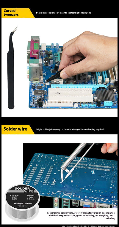 Soldador Eléctrico Portátil de Calentamiento Interno con Maletín Completo - Image 16