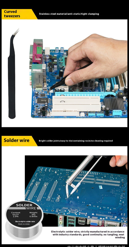 Soldador Eléctrico Portátil de Calentamiento Interno con Maletín Completo - Image 16