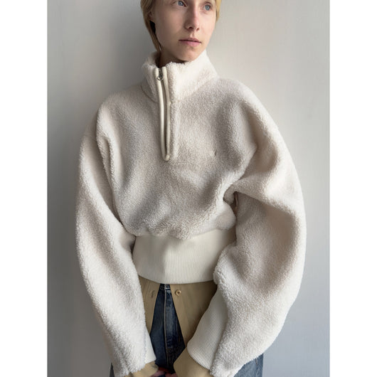 Sudadera Casual con Cuello Alto y Cierre Parcial - Image 3