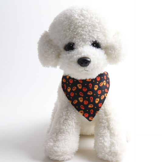 Juego de Collar y Babero para Gato Halloween con Diseño de Calabaza